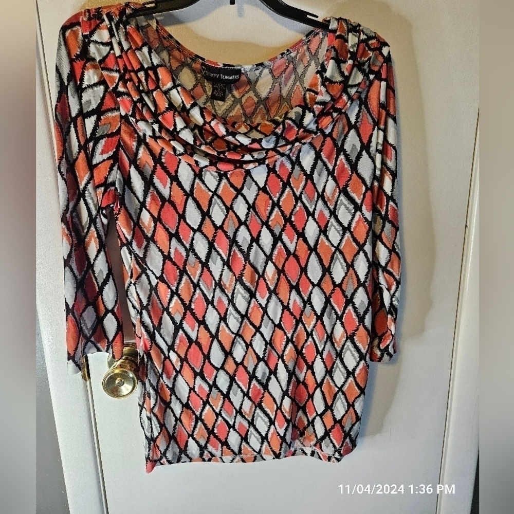 Stacey Summer Size Small Abstract Top